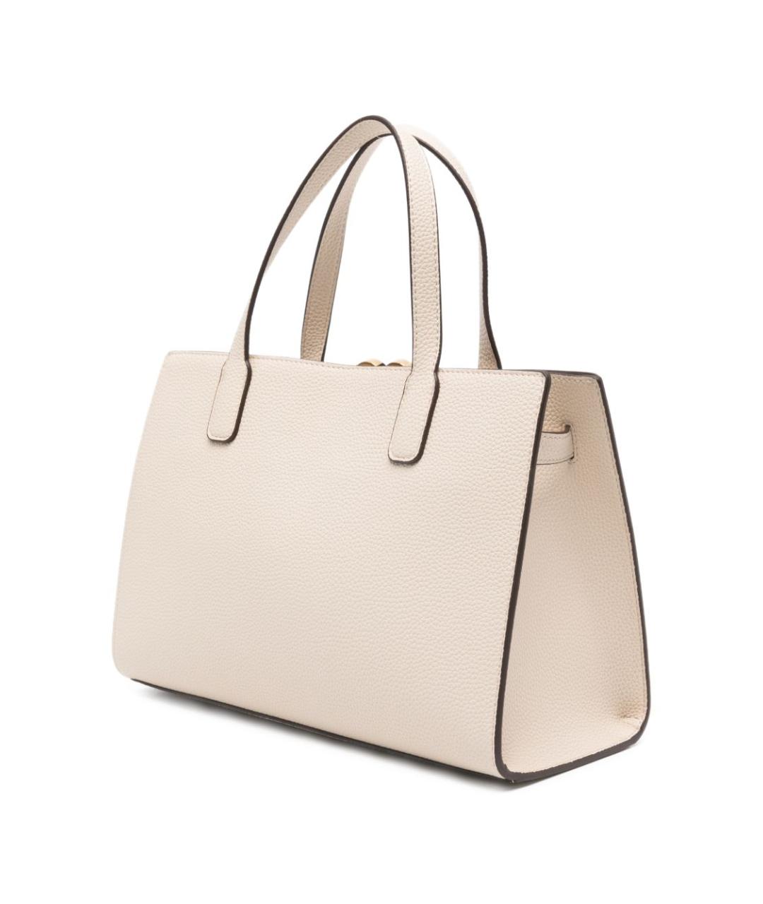 LOVE MOSCHINO Бежевая сумка тоут из искусственной кожи, фото 4