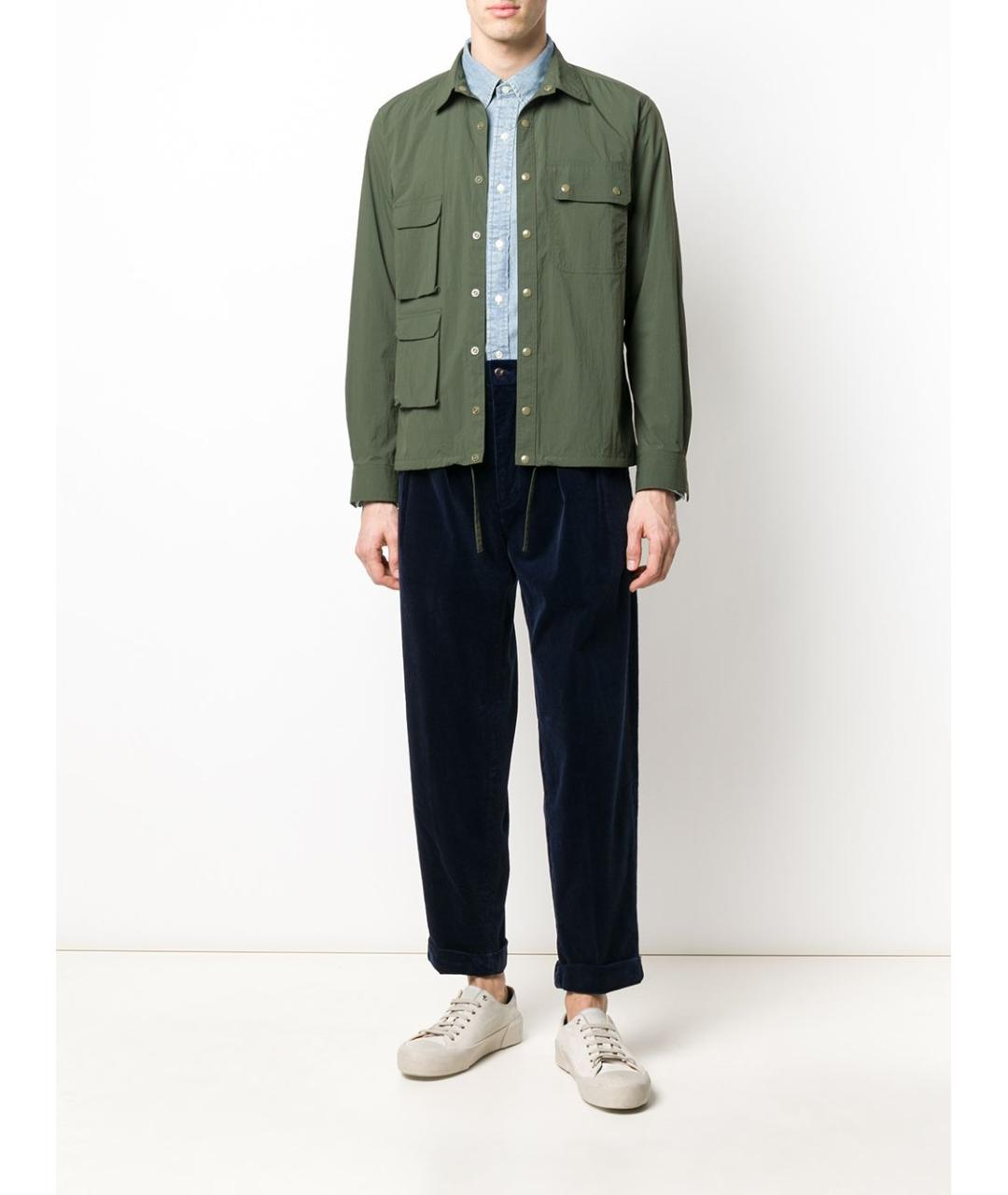 POLO RALPH LAUREN Голубая хлопковая классическая рубашка, фото 5