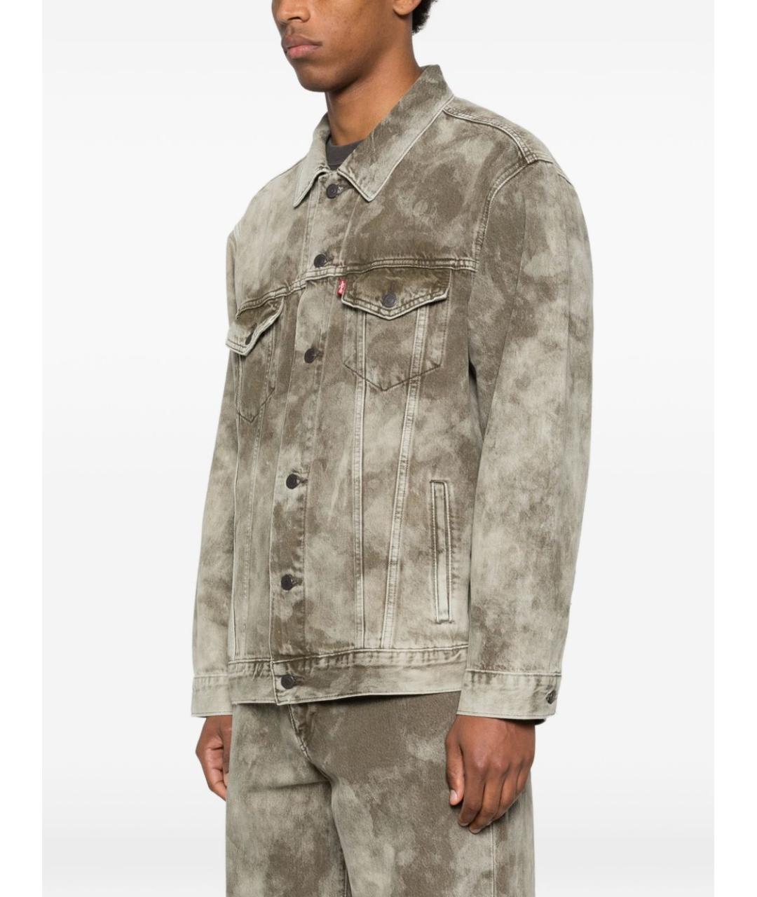 LEVI'S Серая хлопковая куртка, фото 4