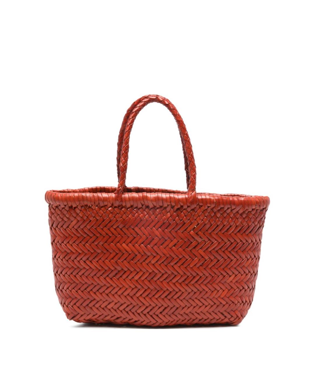 Dragon Diffusion Оранжевая кожаная сумка тоут, фото 1