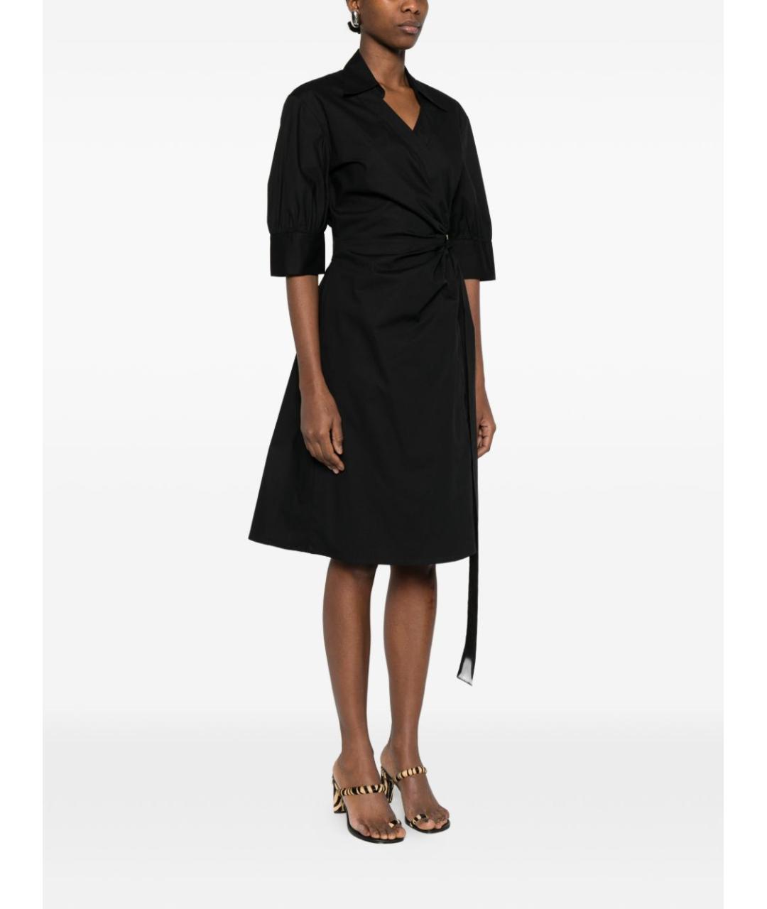 PINKO Черное хлопковое платье, фото 4