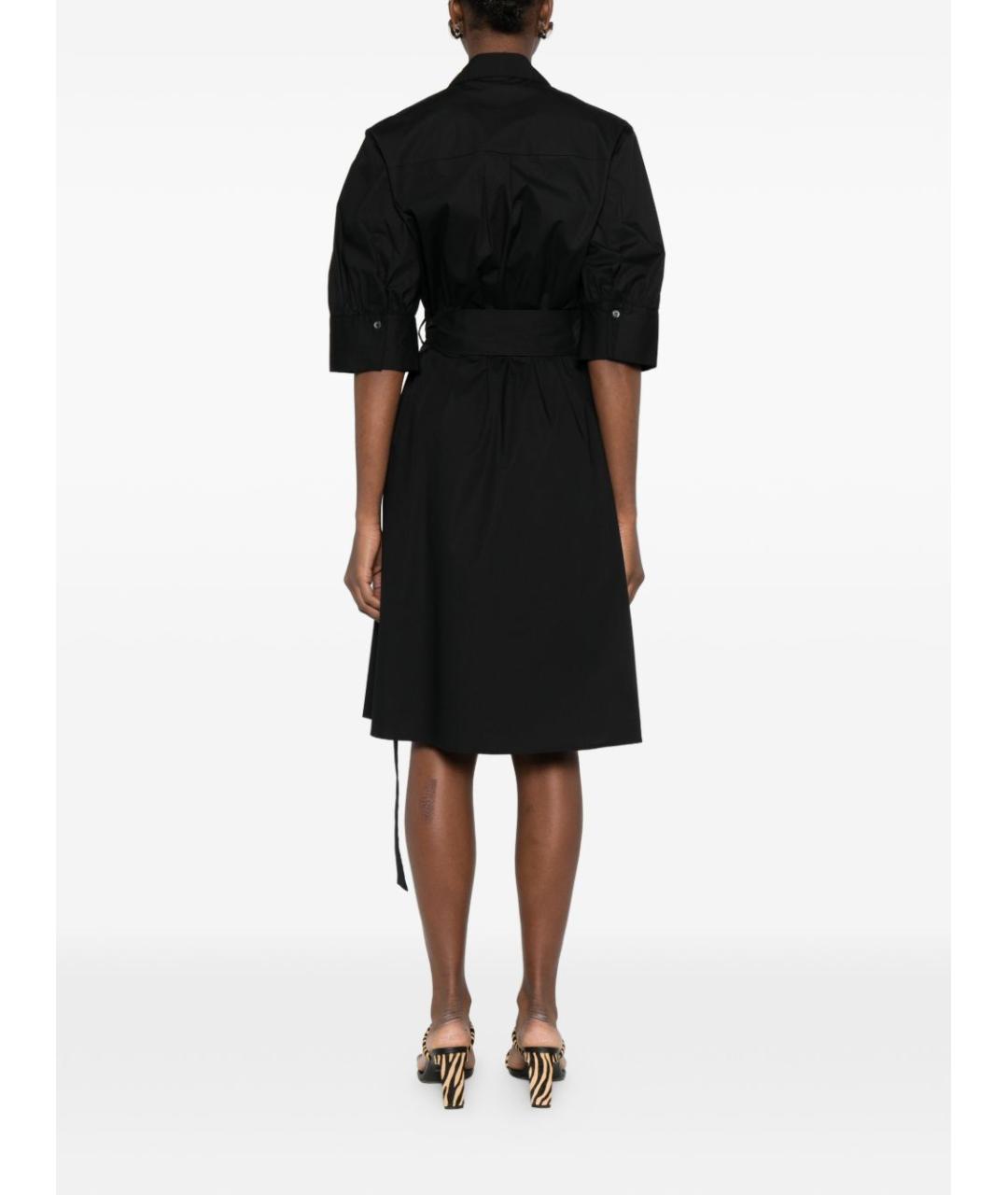 PINKO Черное хлопковое платье, фото 3
