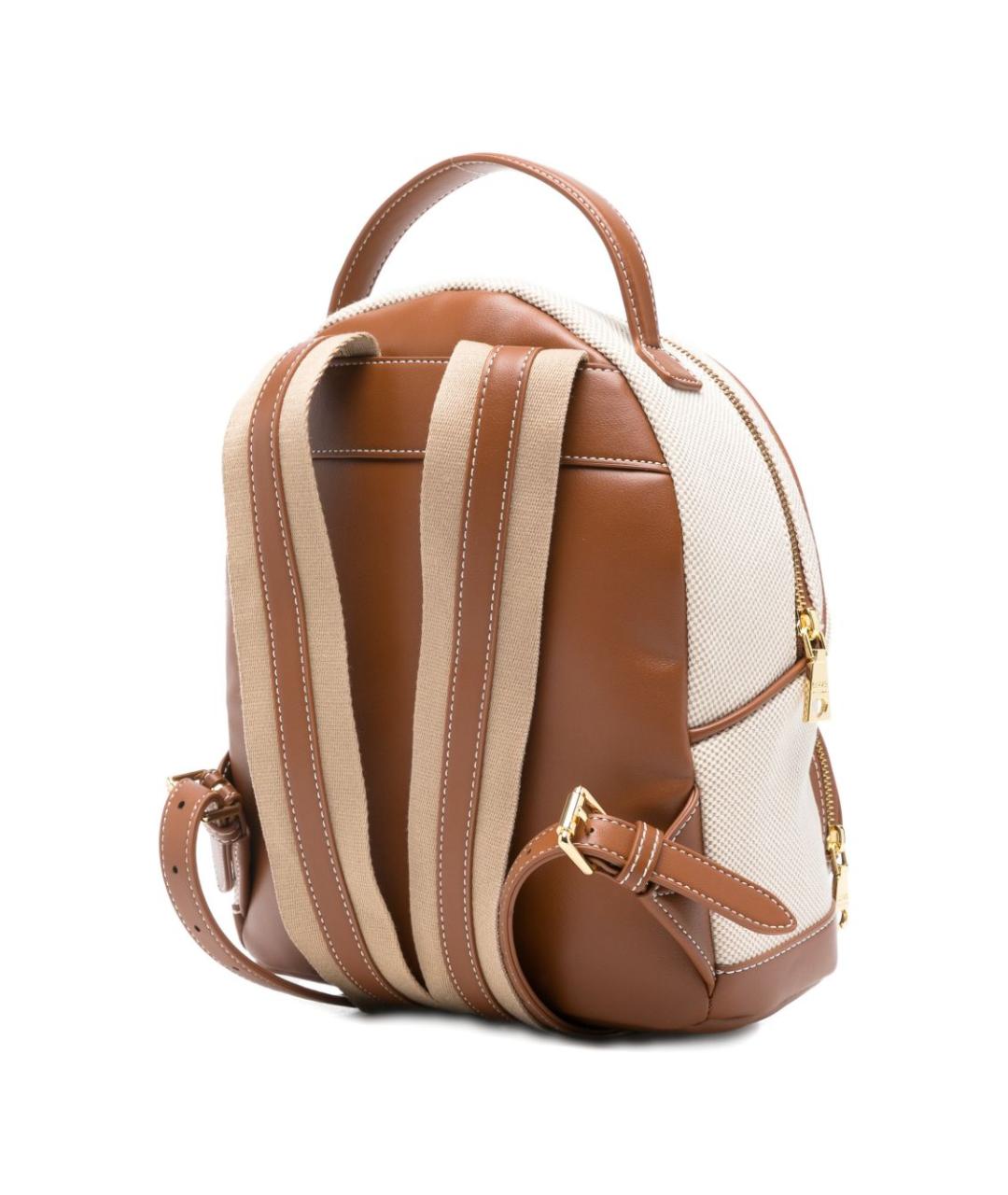 LOVE MOSCHINO Бежевый тканевый рюкзак, фото 2