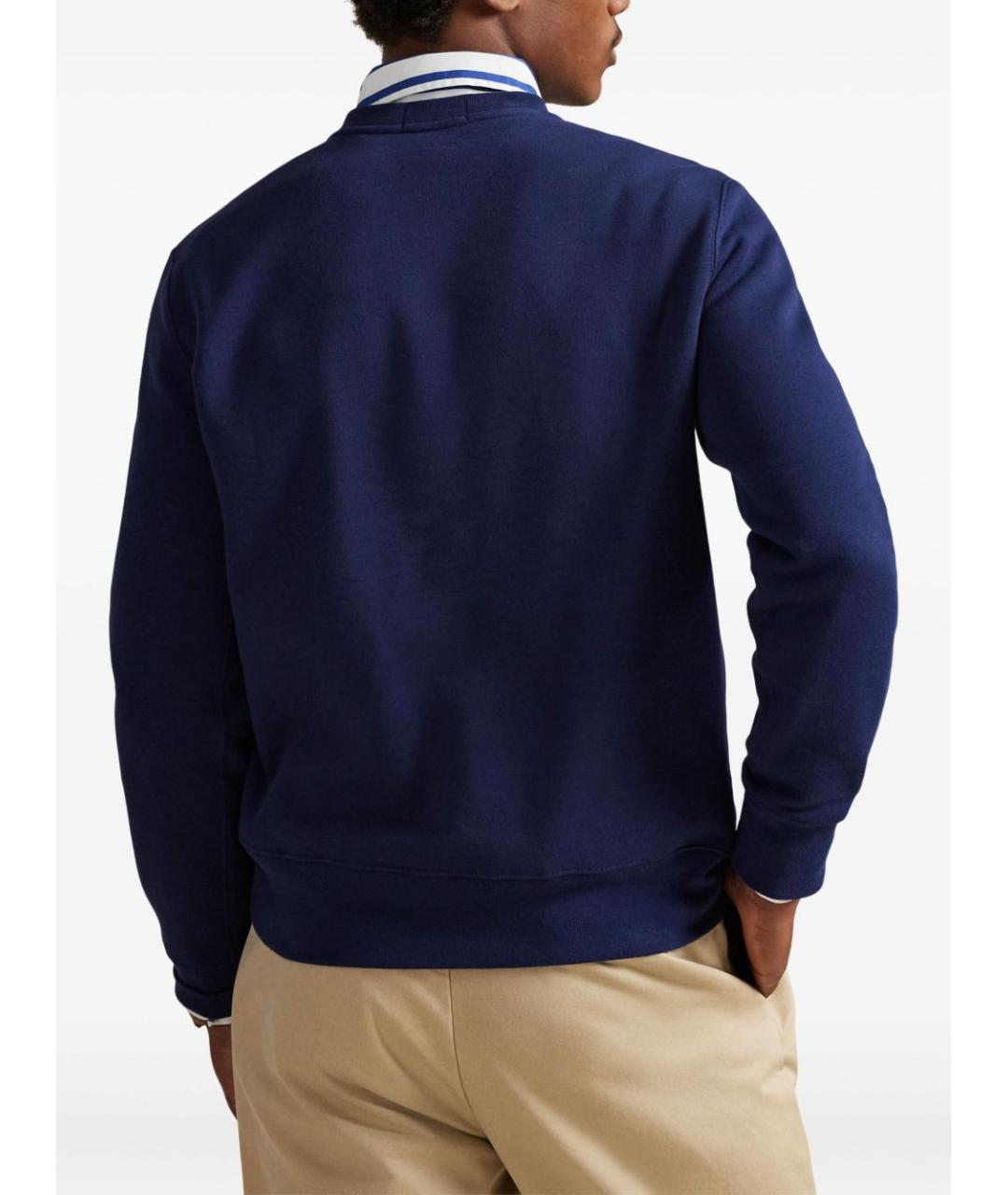 POLO RALPH LAUREN Синий хлопковый джемпер / свитер, фото 3