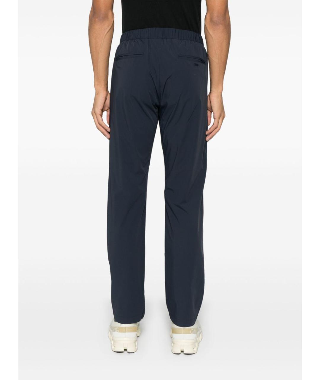HERNO Синие полиамидовые повседневные брюки, фото 5