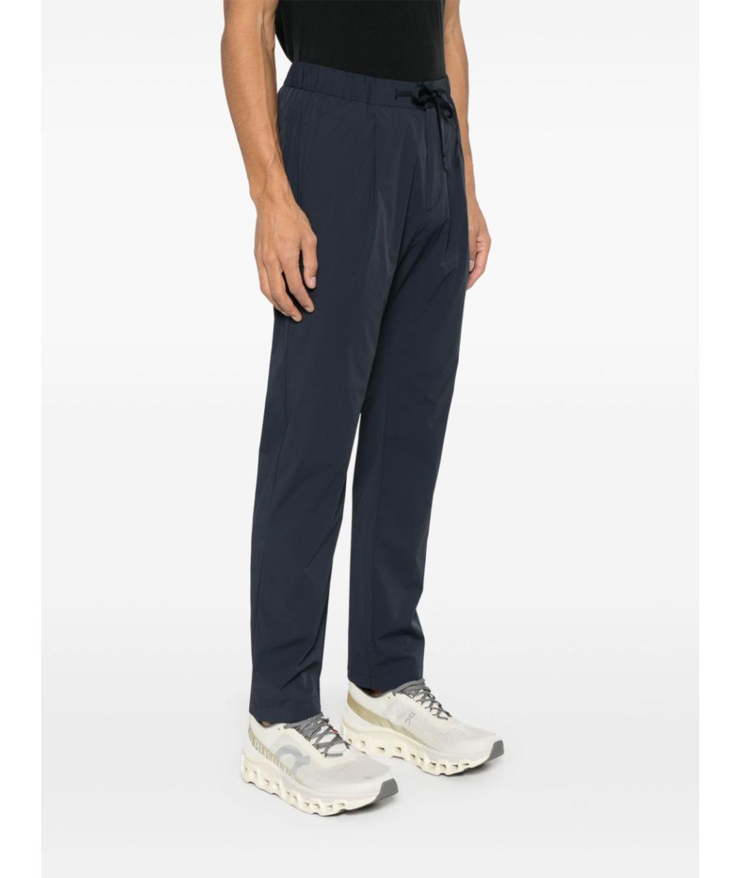 HERNO Синие полиамидовые повседневные брюки, фото 4