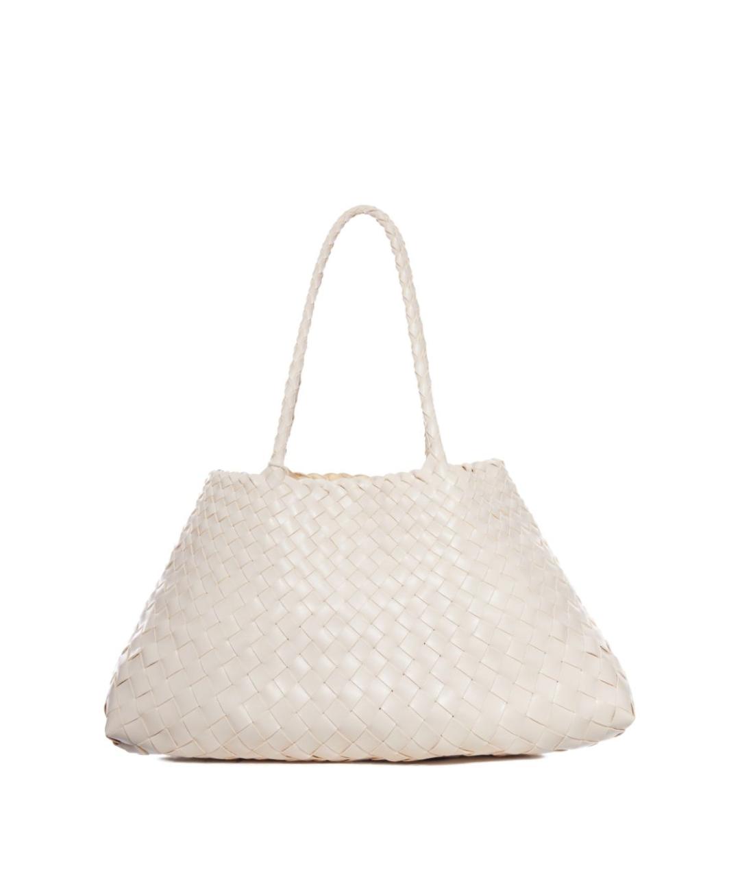 Dragon Diffusion Бежевая кожаная сумка тоут, фото 3