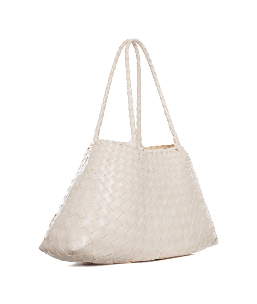 Dragon Diffusion Бежевая кожаная сумка тоут, фото 2