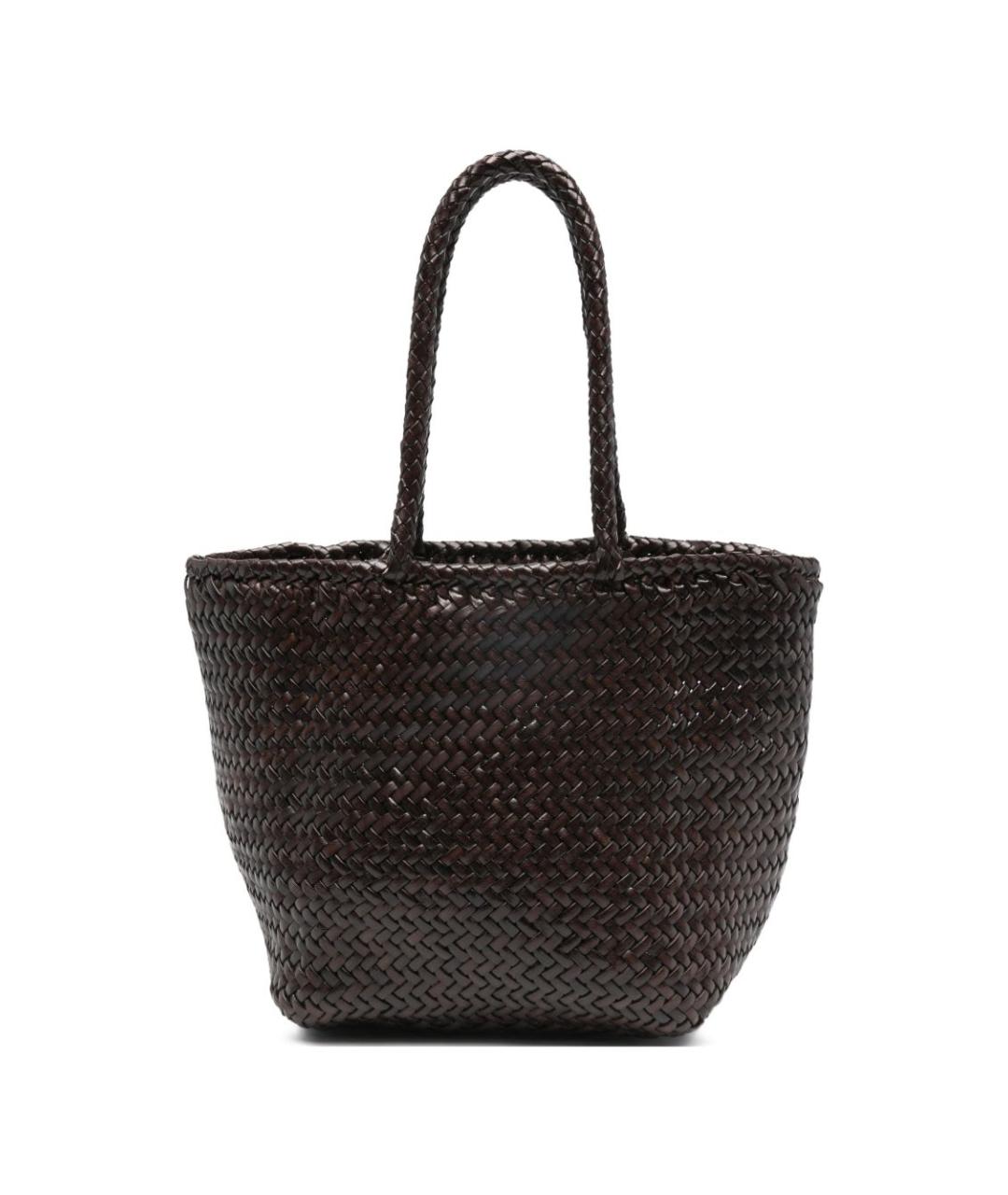 Dragon Diffusion Коричневая кожаная сумка тоут, фото 1