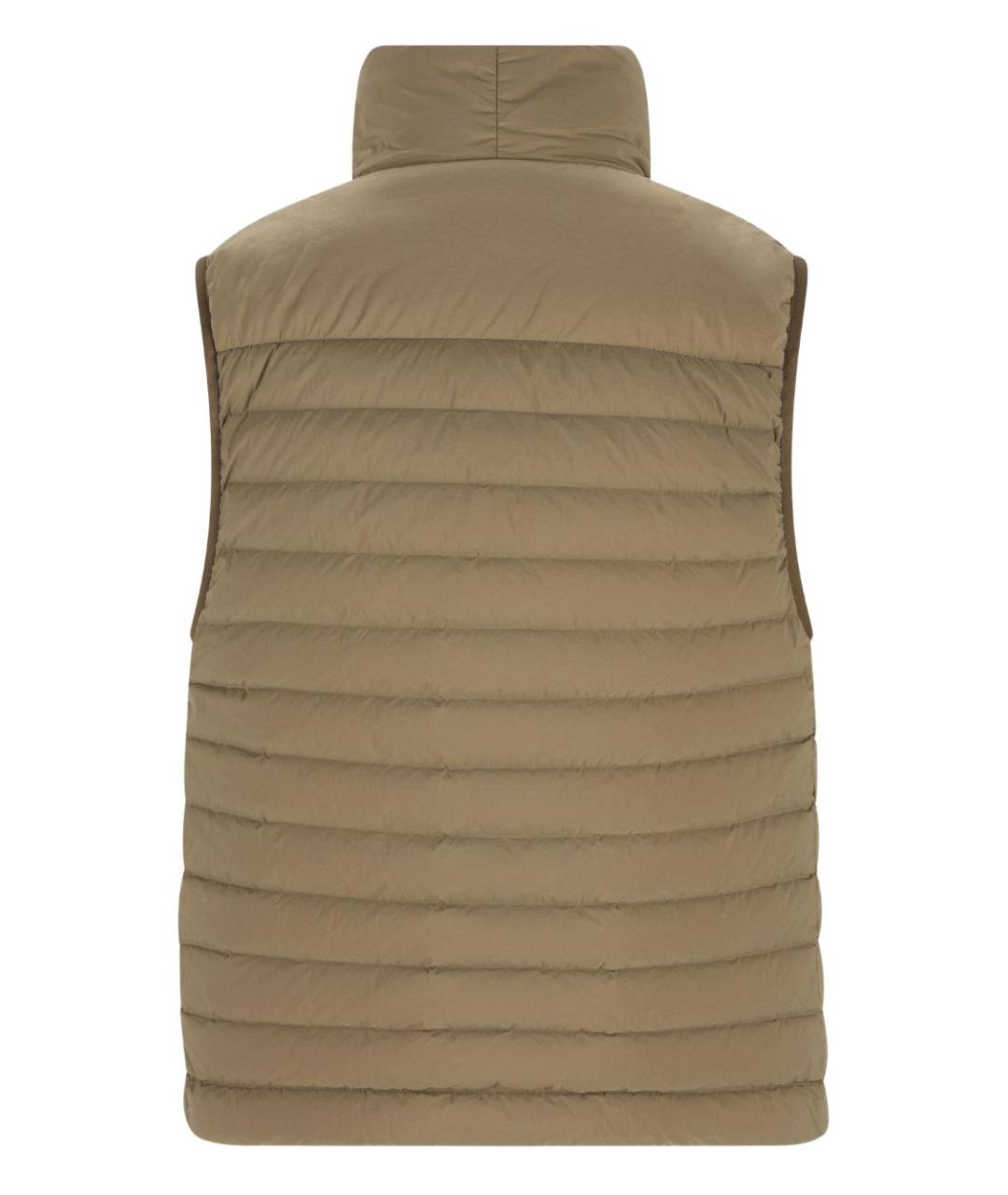 STONE ISLAND Зеленый полиамидовый жилет, фото 2