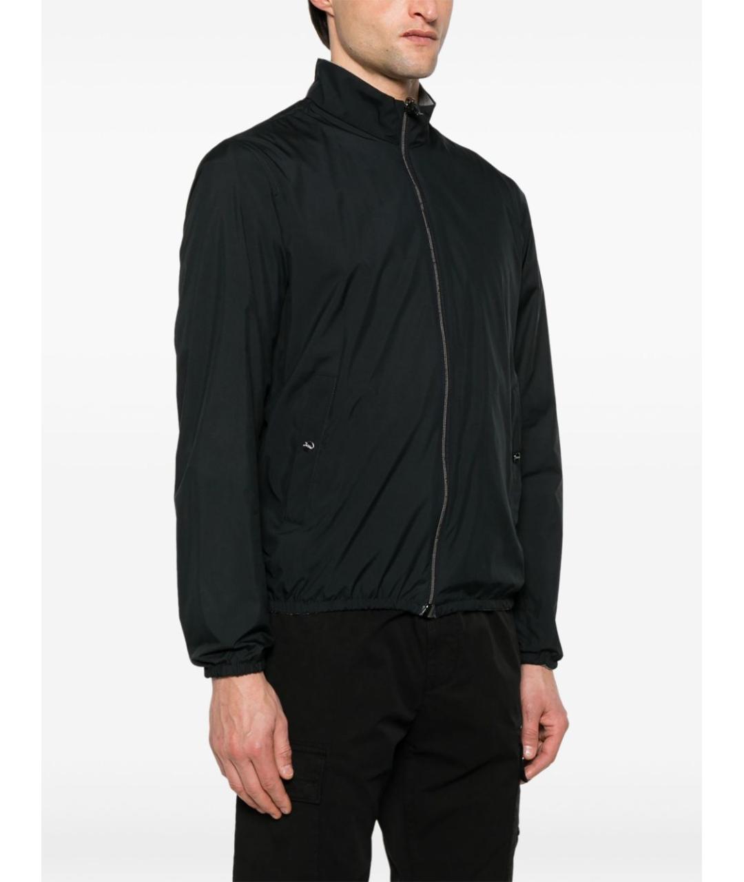 HERNO Синяя полиэстеровая куртка, фото 4