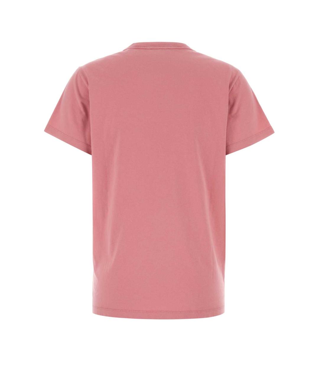 ISABEL MARANT Розовая хлопковая футболка, фото 2