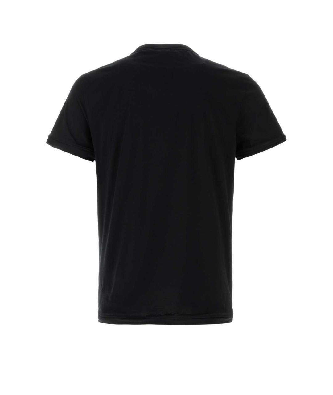 PRADA Черная хлопковая футболка, фото 2