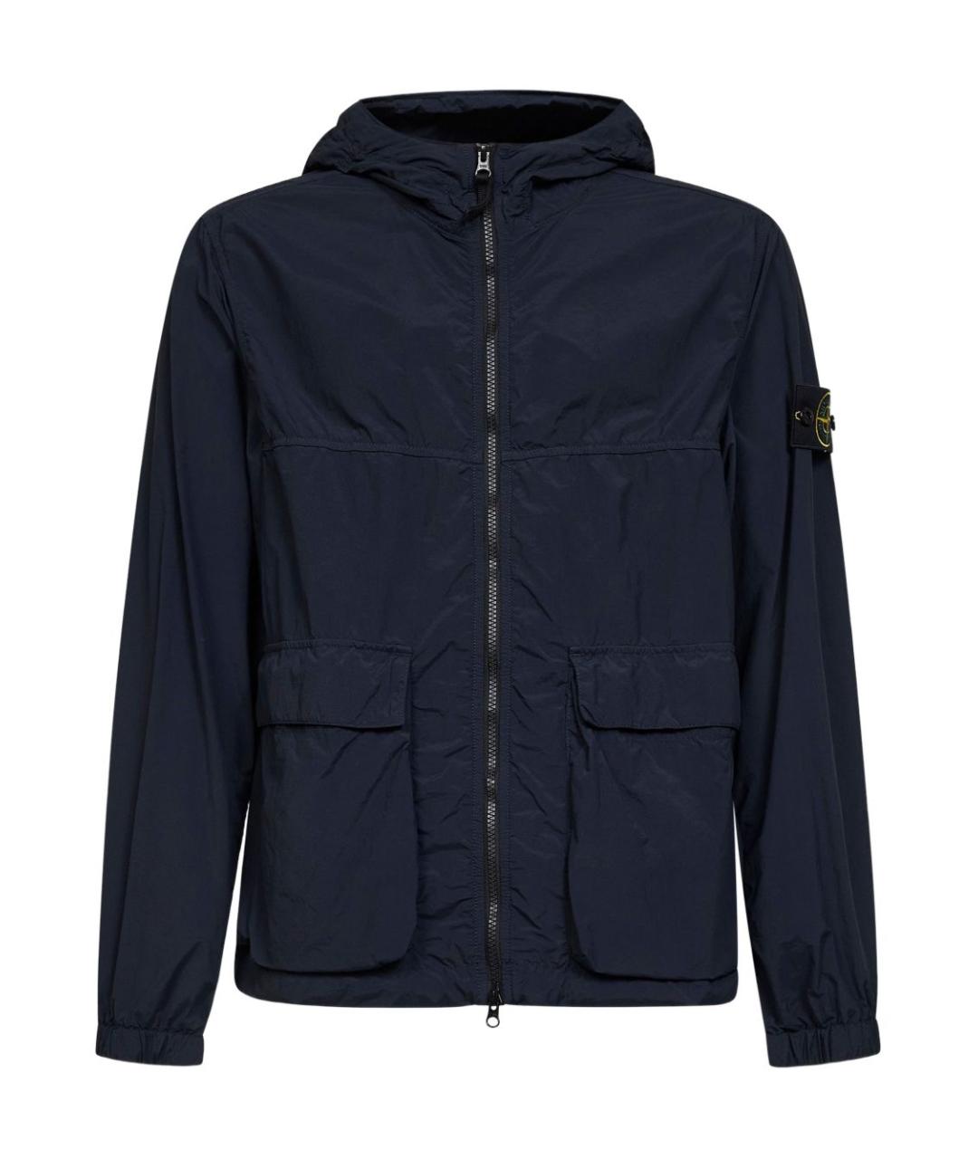 STONE ISLAND Синяя полиамидовая куртка, фото 1