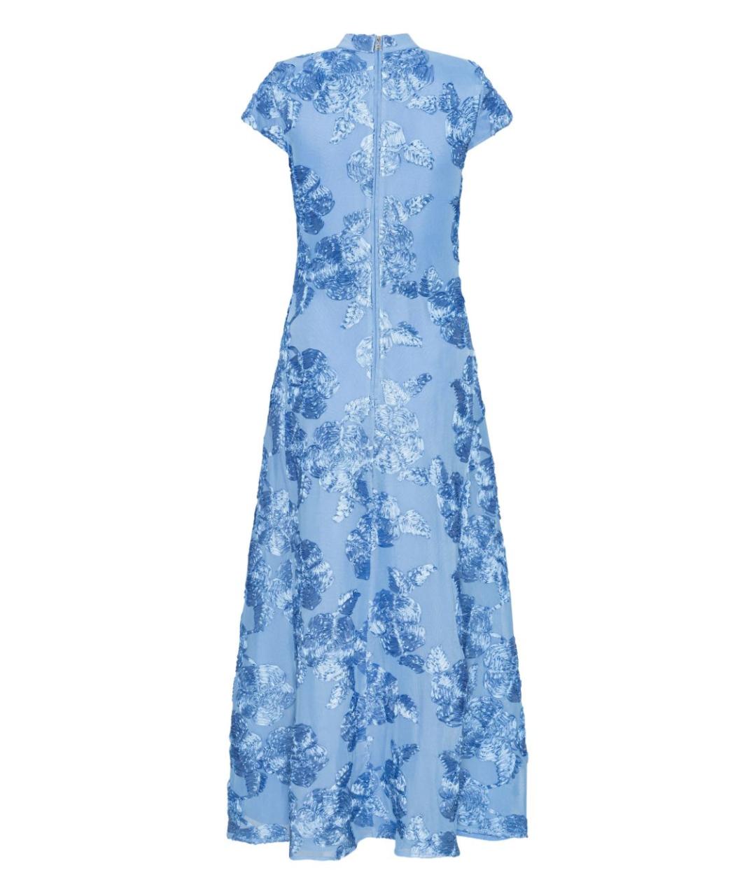 ROTATE Синее полиэстеровое платье, фото 2