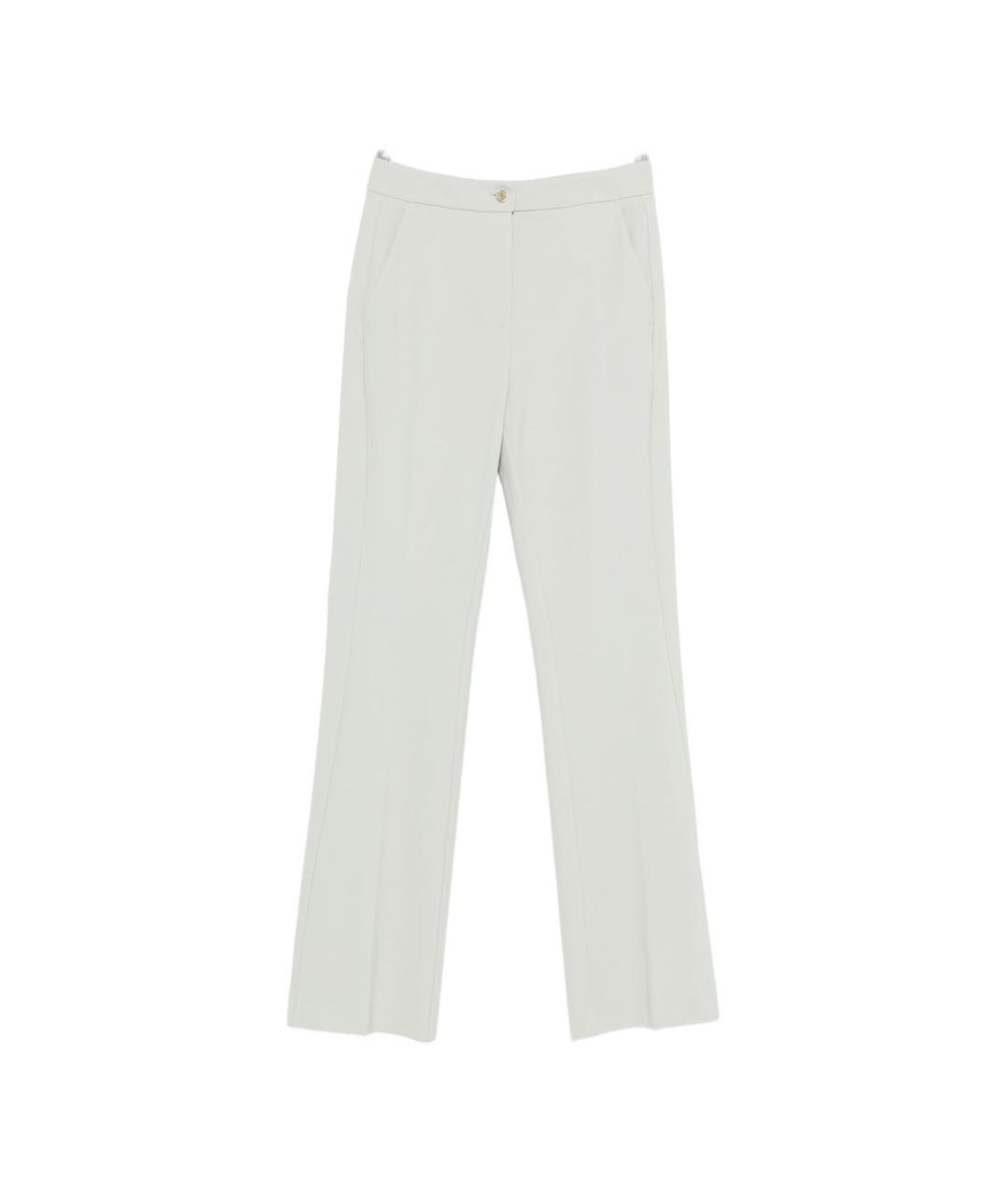 PINKO Белые прямые брюки, фото 1