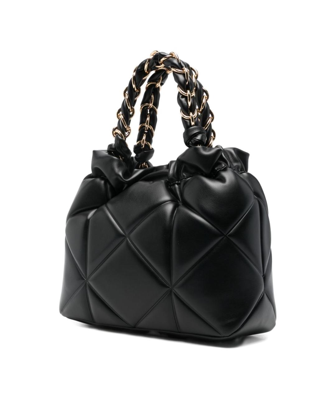 LOVE MOSCHINO Черная сумка с короткими ручками из искусственной кожи, фото 5