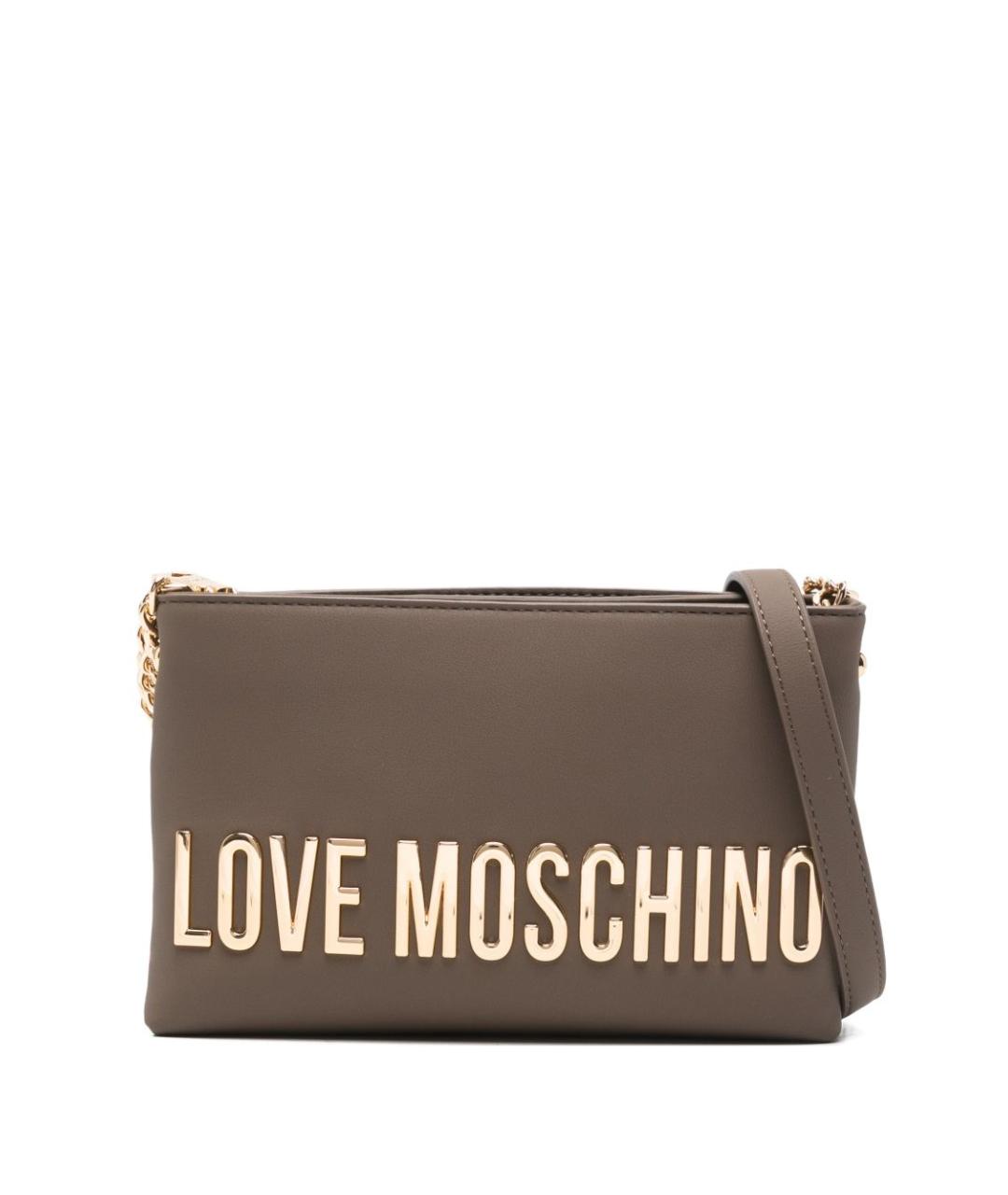 LOVE MOSCHINO Коричневая сумка через плечо из искусственной кожи, фото 1