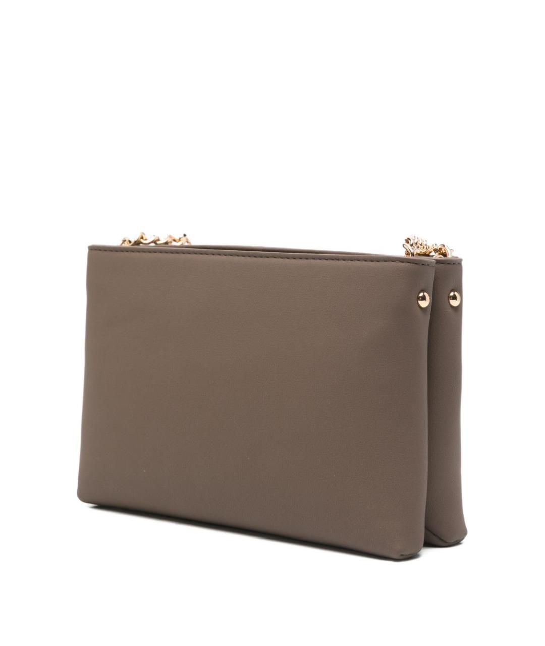 LOVE MOSCHINO Коричневая сумка через плечо из искусственной кожи, фото 3