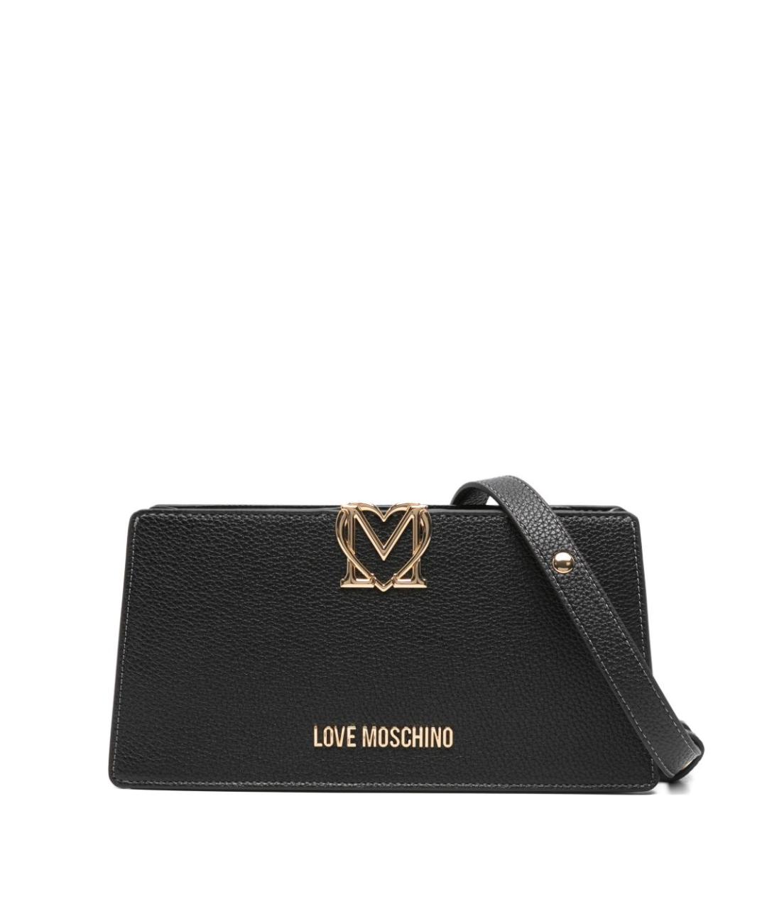 LOVE MOSCHINO Черная сумка через плечо из искусственной кожи, фото 1