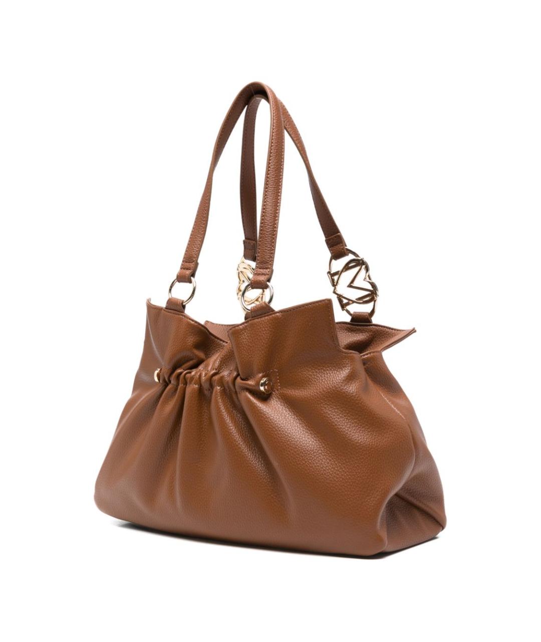 LOVE MOSCHINO Коричневая сумка тоут из искусственной кожи, фото 2