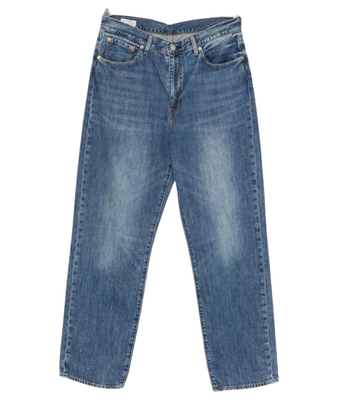 LEVI'S Синие хлопковые прямые джинсы, фото 1