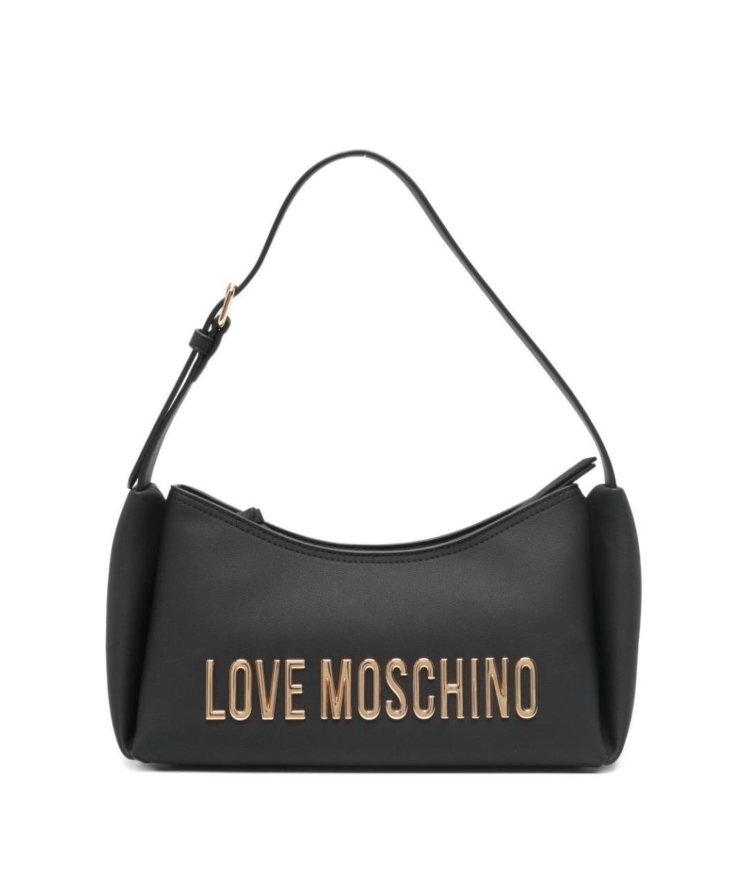 LOVE MOSCHINO Черная сумка с короткими ручками из искусственной кожи, фото 1