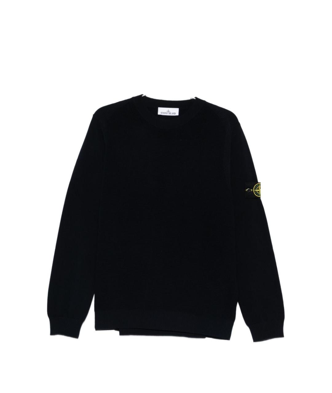 STONE ISLAND Синий хлопковый джемпер / свитер, фото 6