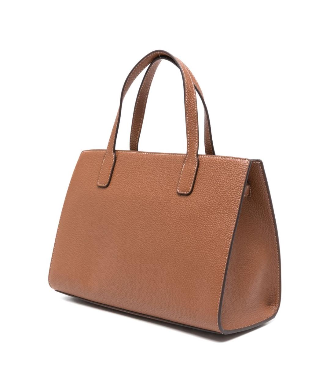 LOVE MOSCHINO Коричневая сумка тоут из искусственной кожи, фото 4