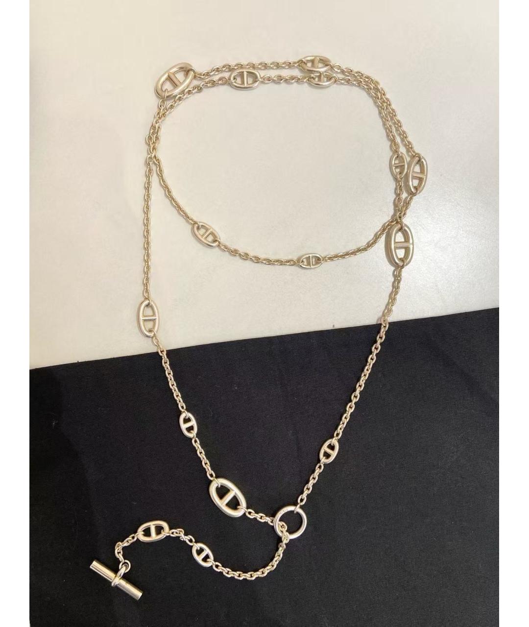 HERMES Серебряное серебряное колье, фото 3