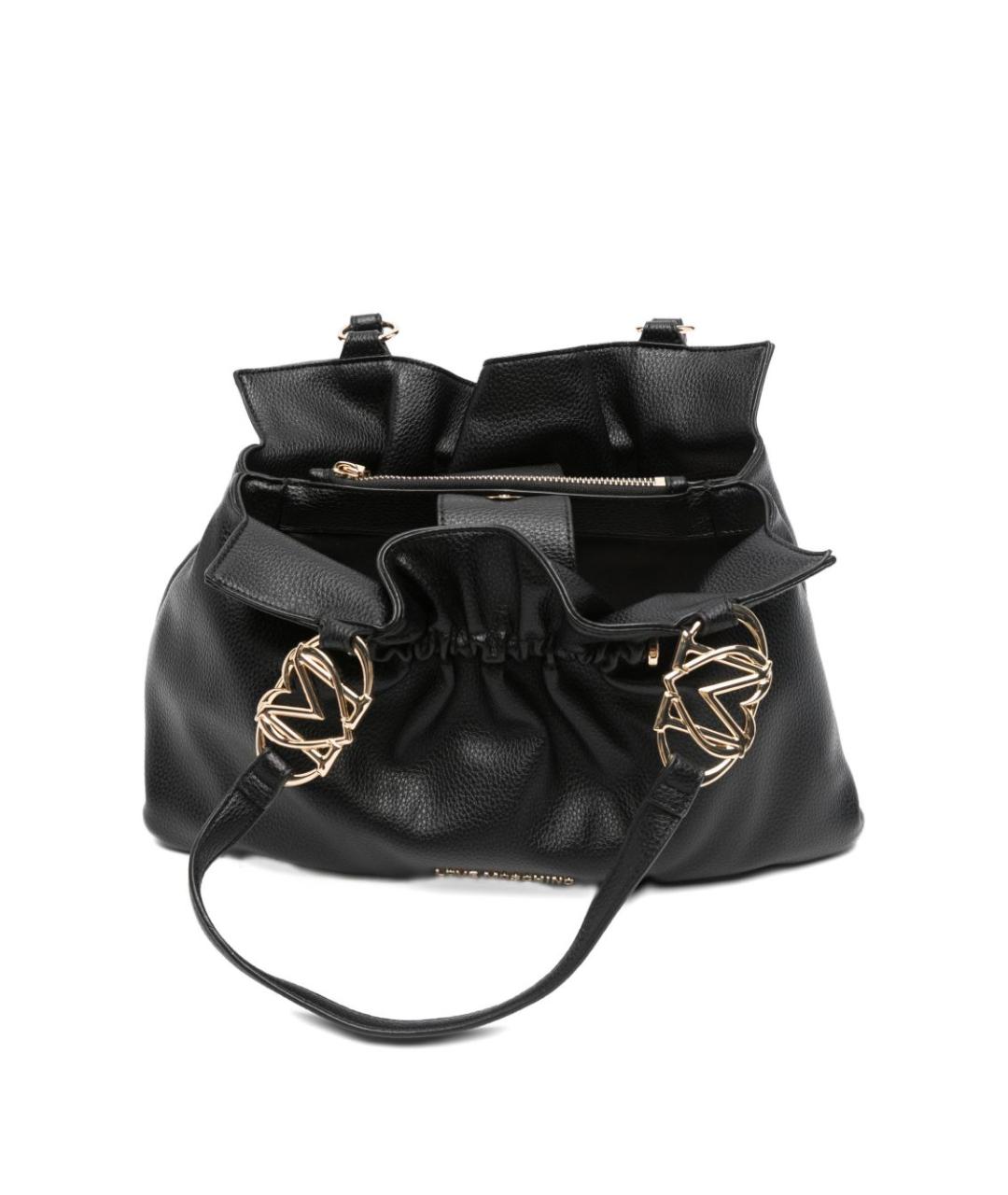 LOVE MOSCHINO Черная сумка тоут из искусственной кожи, фото 4