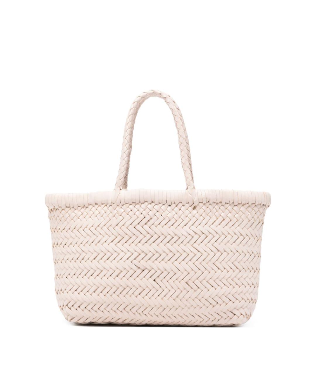 Dragon Diffusion Белая кожаная сумка тоут, фото 1