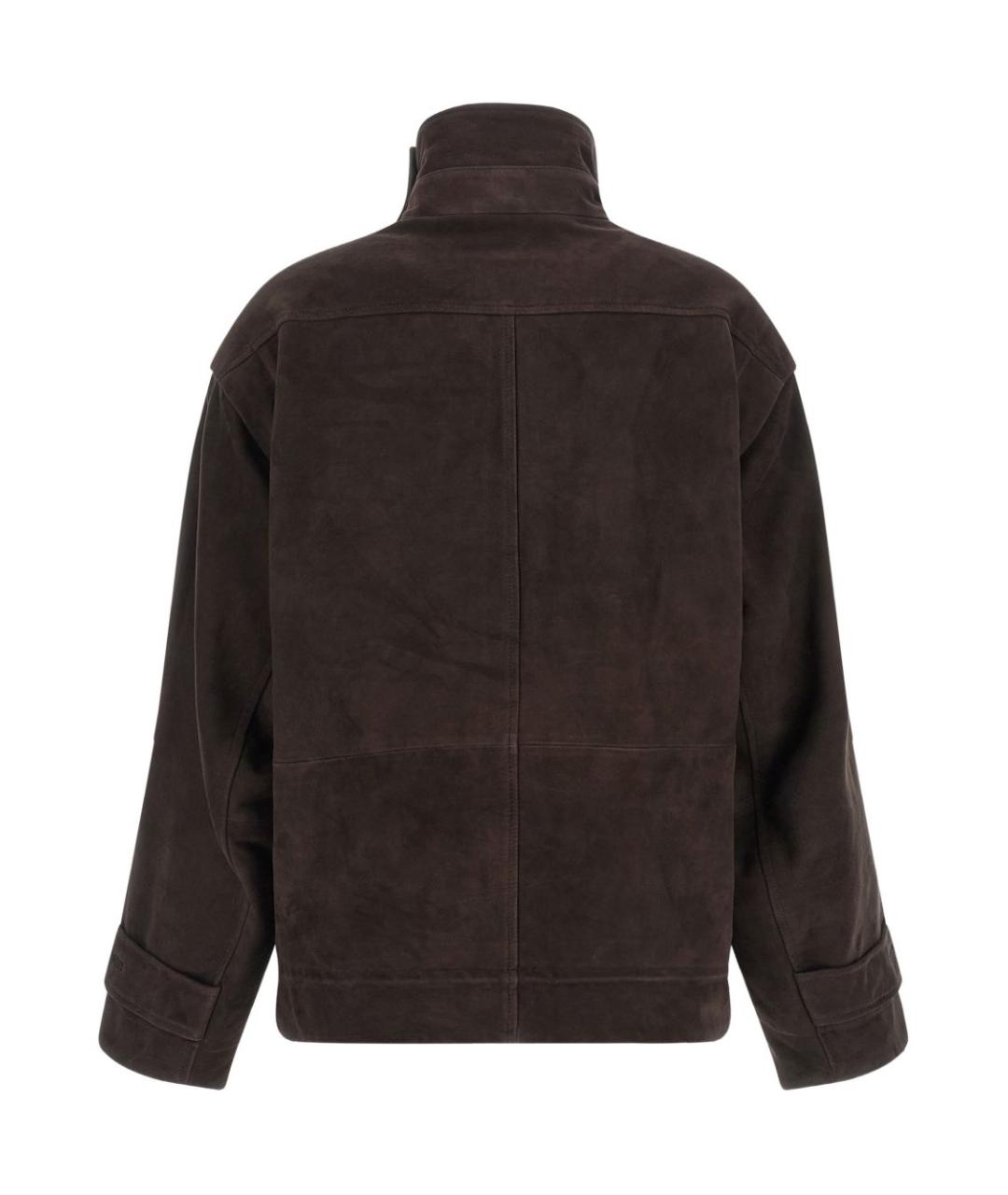 ROTATE Коричневая замшевая куртка, фото 2