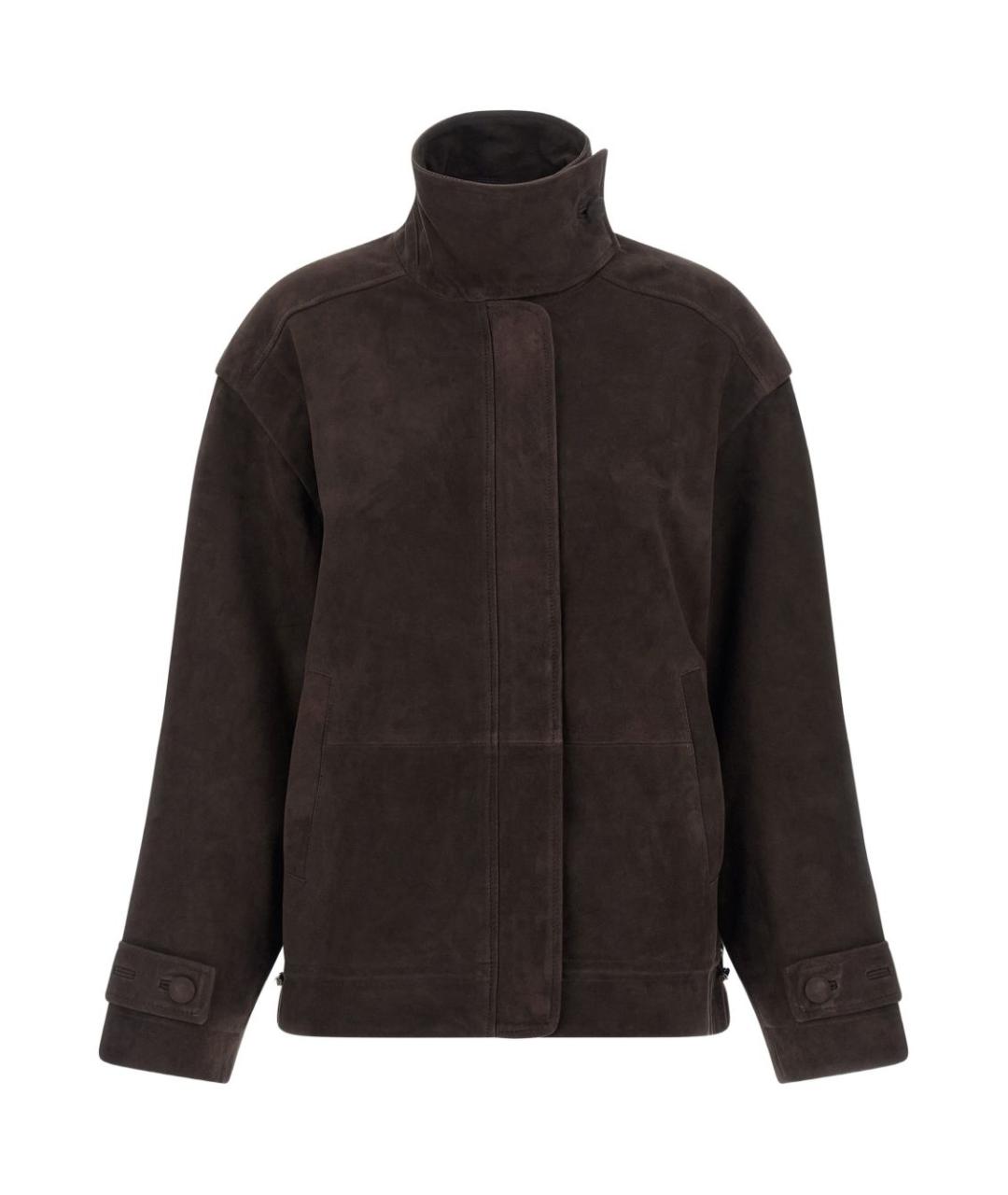 ROTATE Коричневая замшевая куртка, фото 1