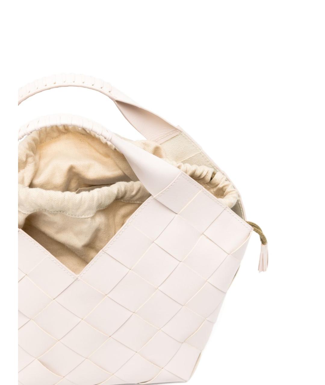 Dragon Diffusion Бежевая кожаная сумка с короткими ручками, фото 3