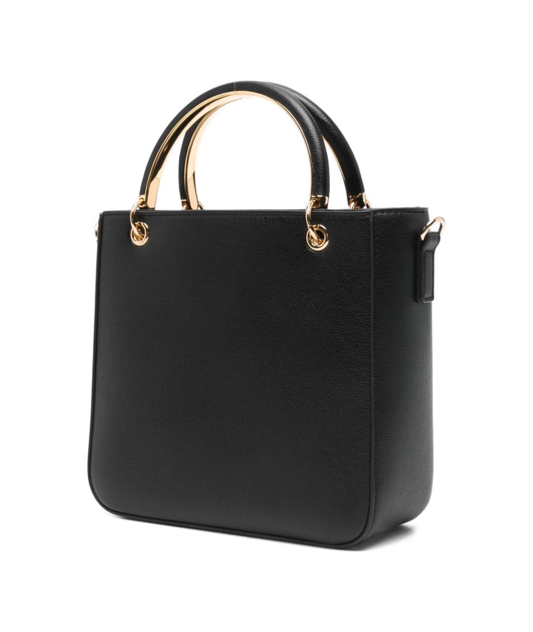 LOVE MOSCHINO Черная сумка с короткими ручками из искусственной кожи, фото 3