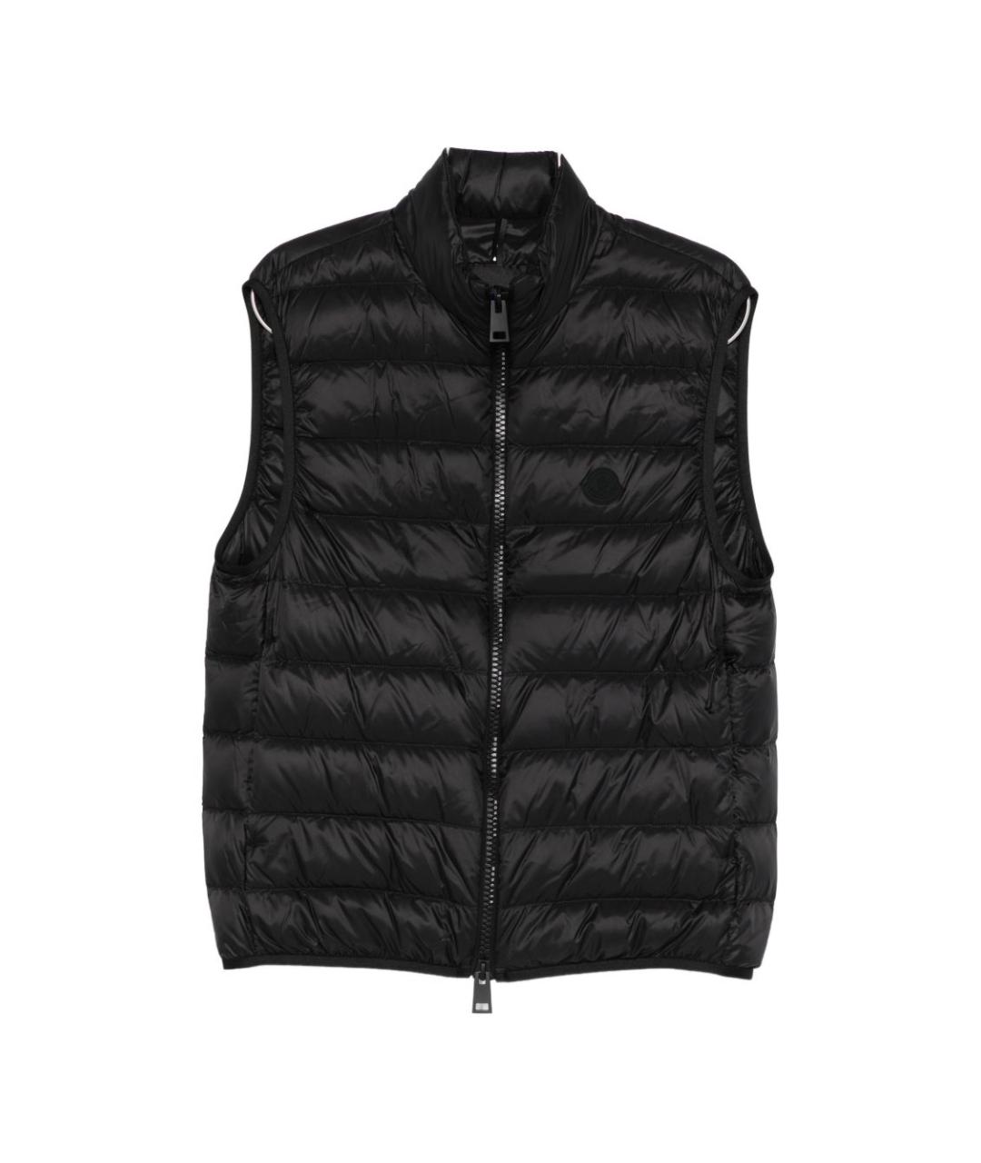 MONCLER Черный полиамидовый жилет, фото 1