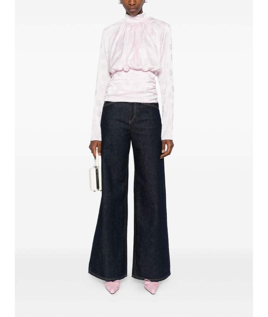 ROTATE Розовая полиэстеровая блузы, фото 3