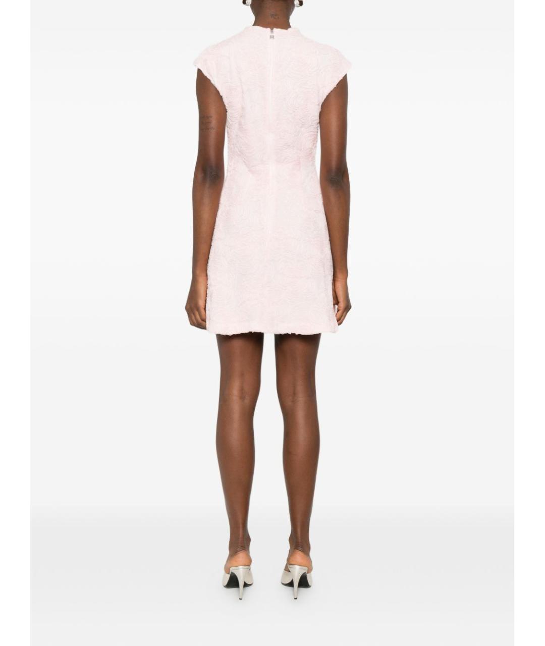 ROTATE Розовое полиэстеровое повседневное платье, фото 5