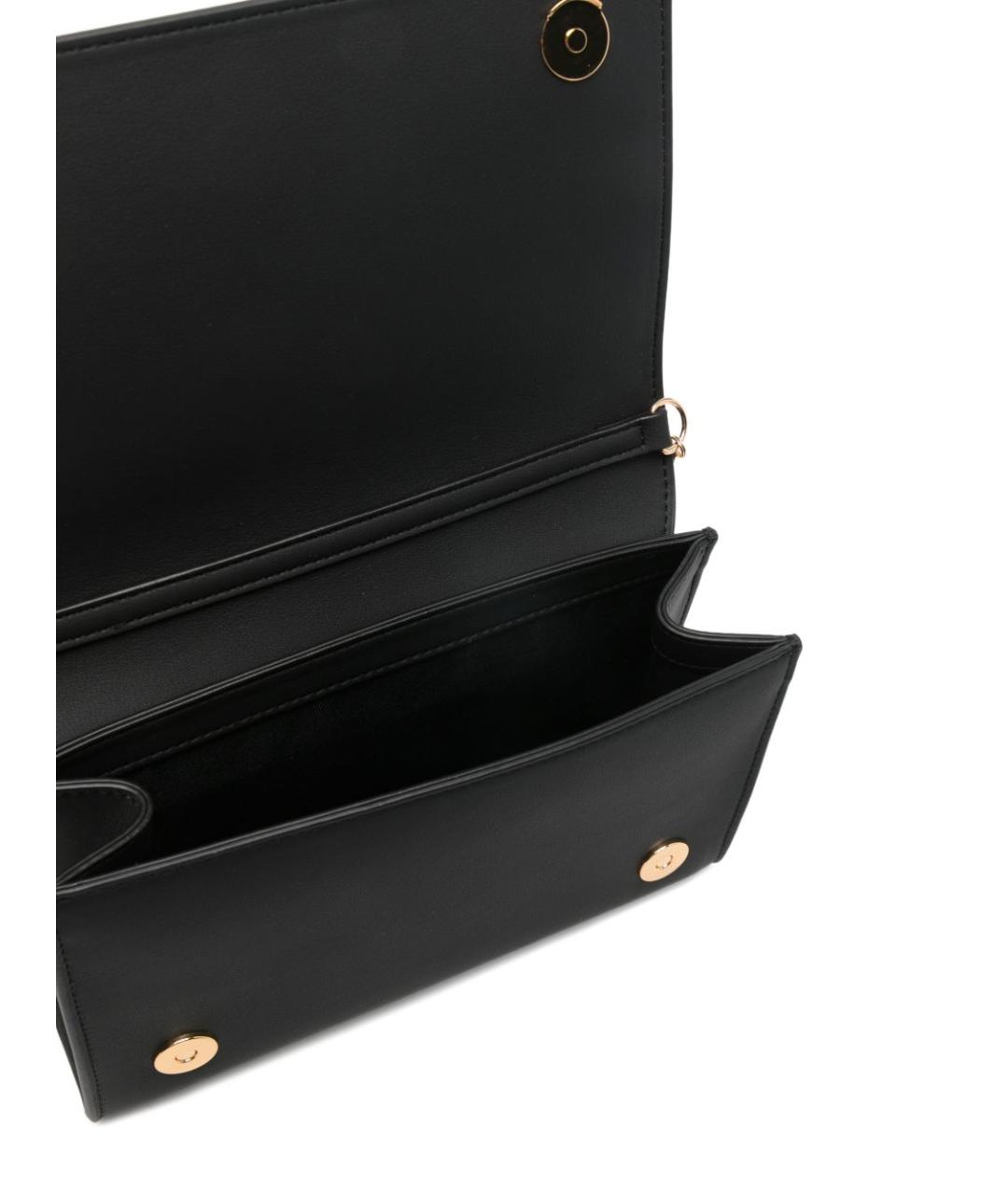 LOVE MOSCHINO Черная сумка через плечо из искусственной кожи, фото 4