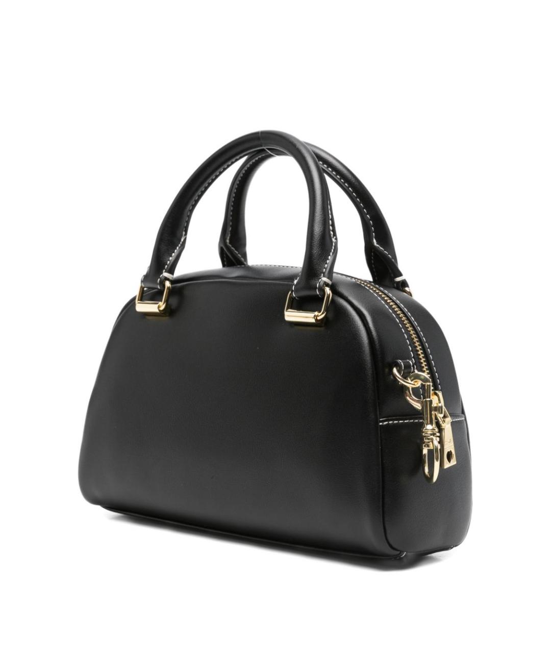 LOVE MOSCHINO Черная сумка с короткими ручками из искусственной кожи, фото 3