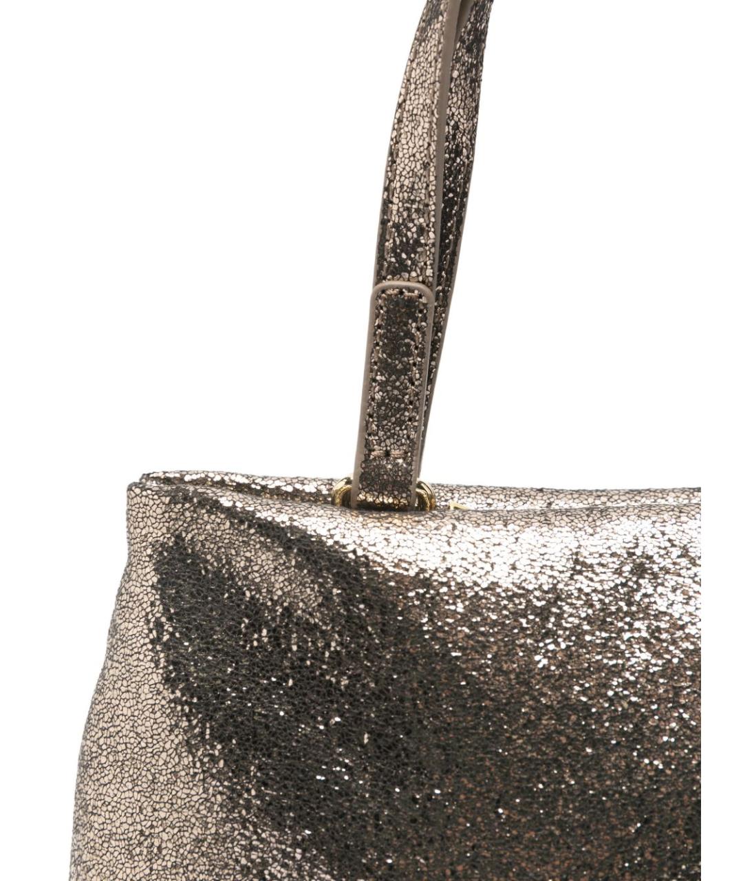 LOVE MOSCHINO Золотая синтетическая сумка тоут, фото 2