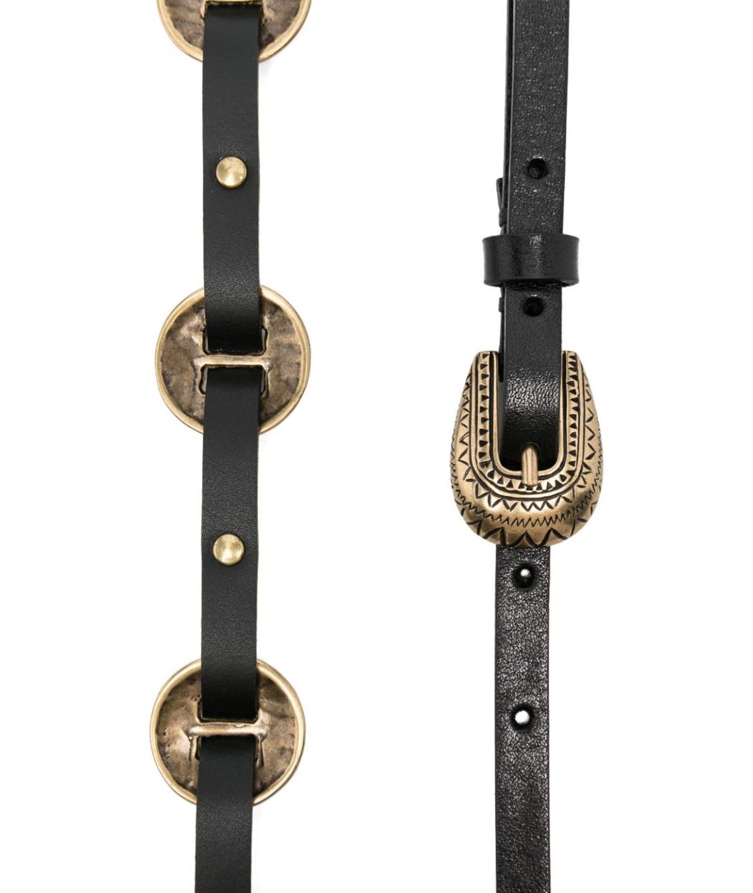 PINKO Черный кожаный ремень, фото 2