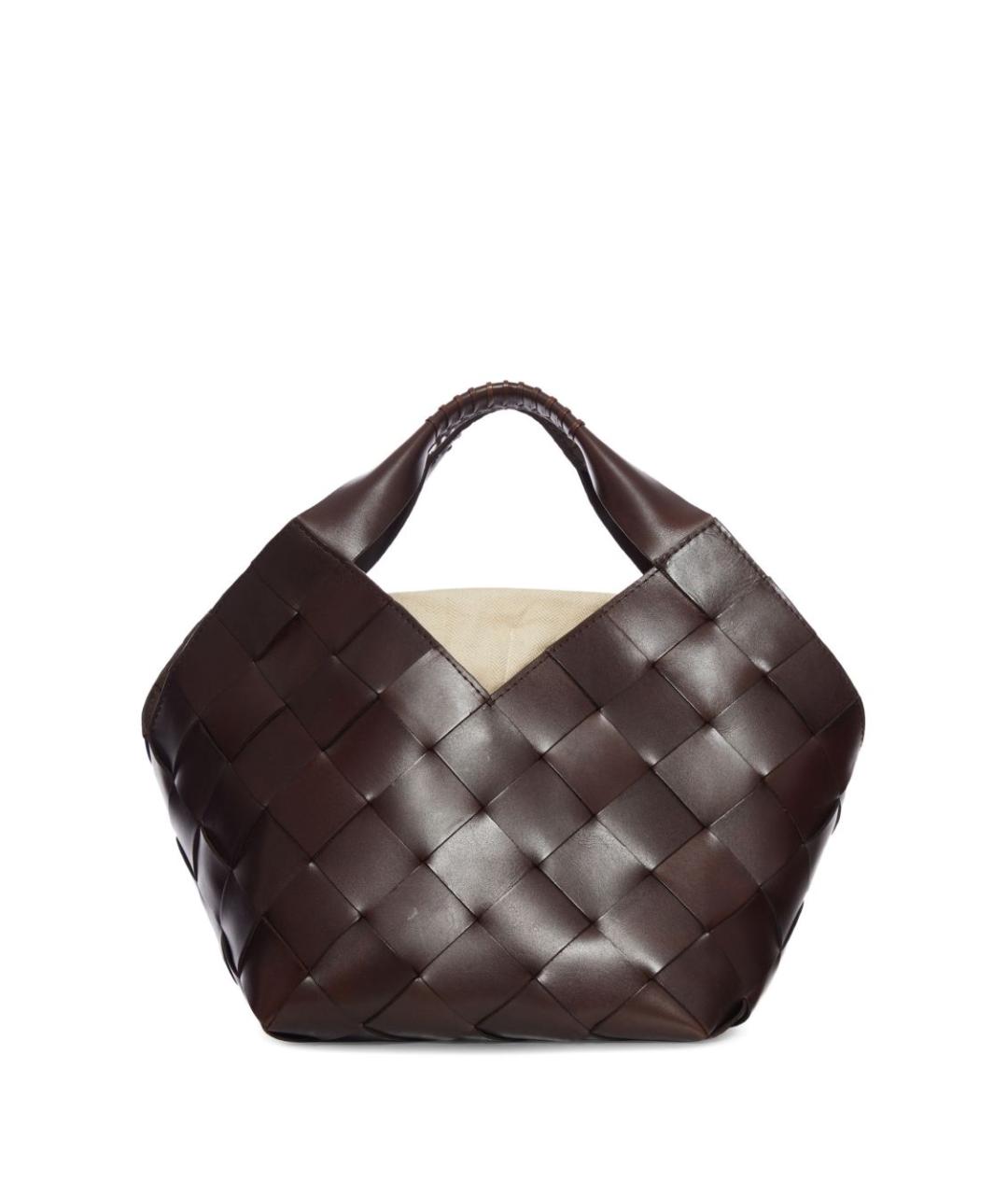 Dragon Diffusion Коричневая кожаная сумка с короткими ручками, фото 1