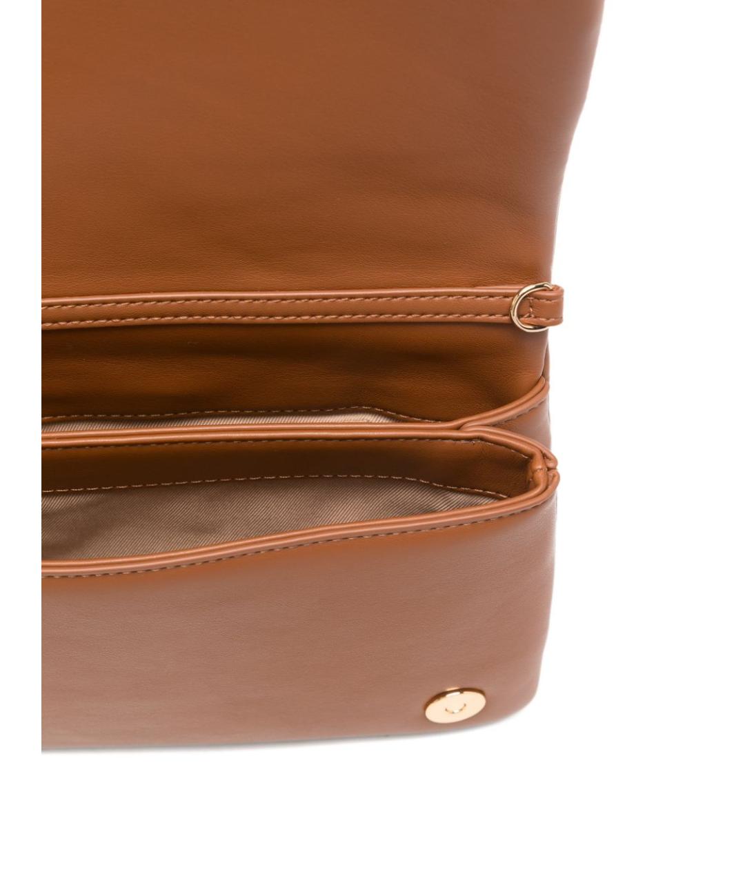 LOVE MOSCHINO Коричневая сумка через плечо из искусственной кожи, фото 5