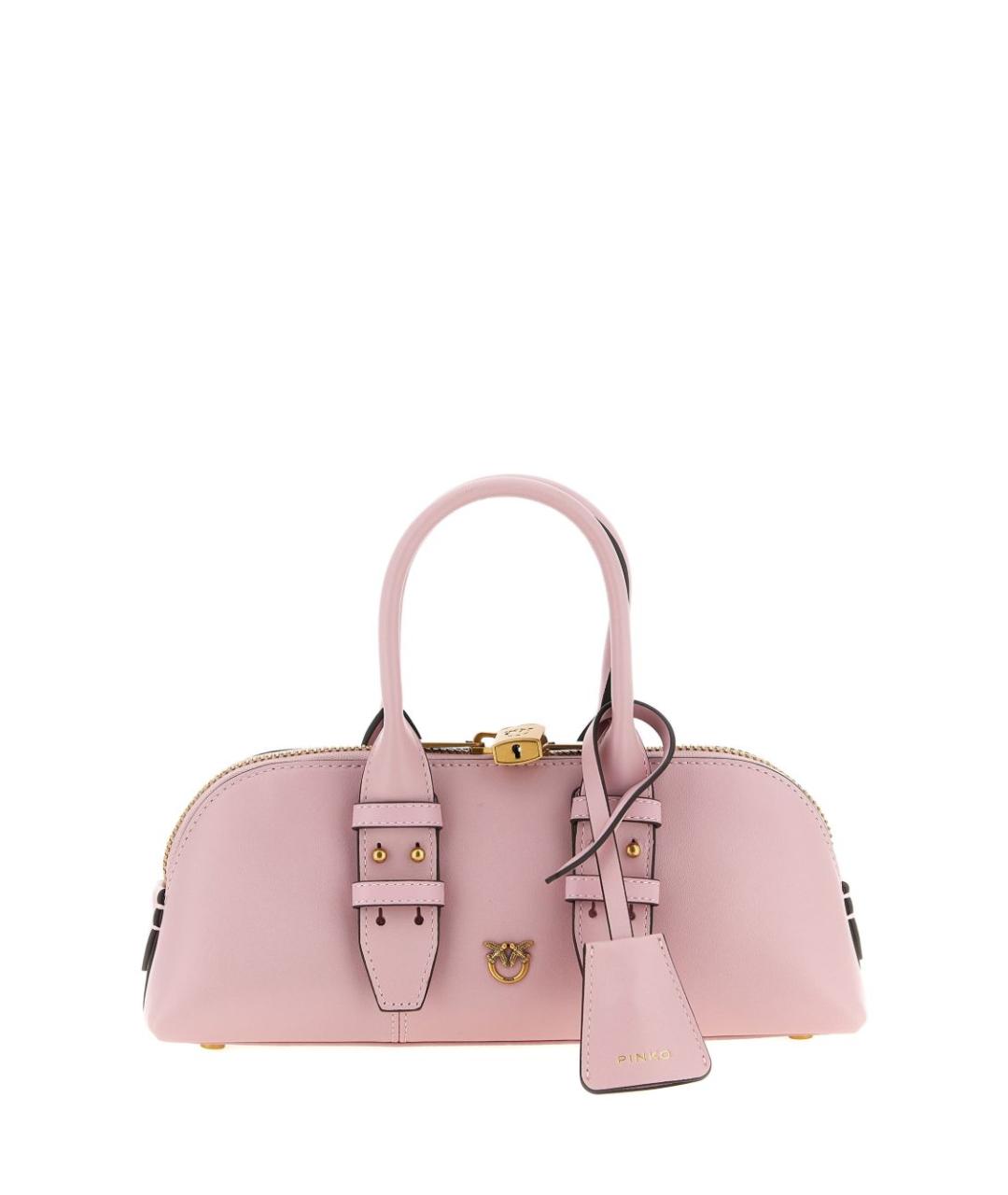 PINKO Розовая кожаная сумка тоут, фото 1