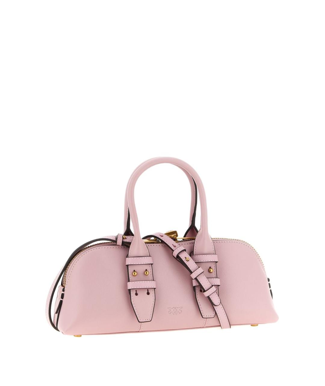 PINKO Розовая кожаная сумка тоут, фото 3