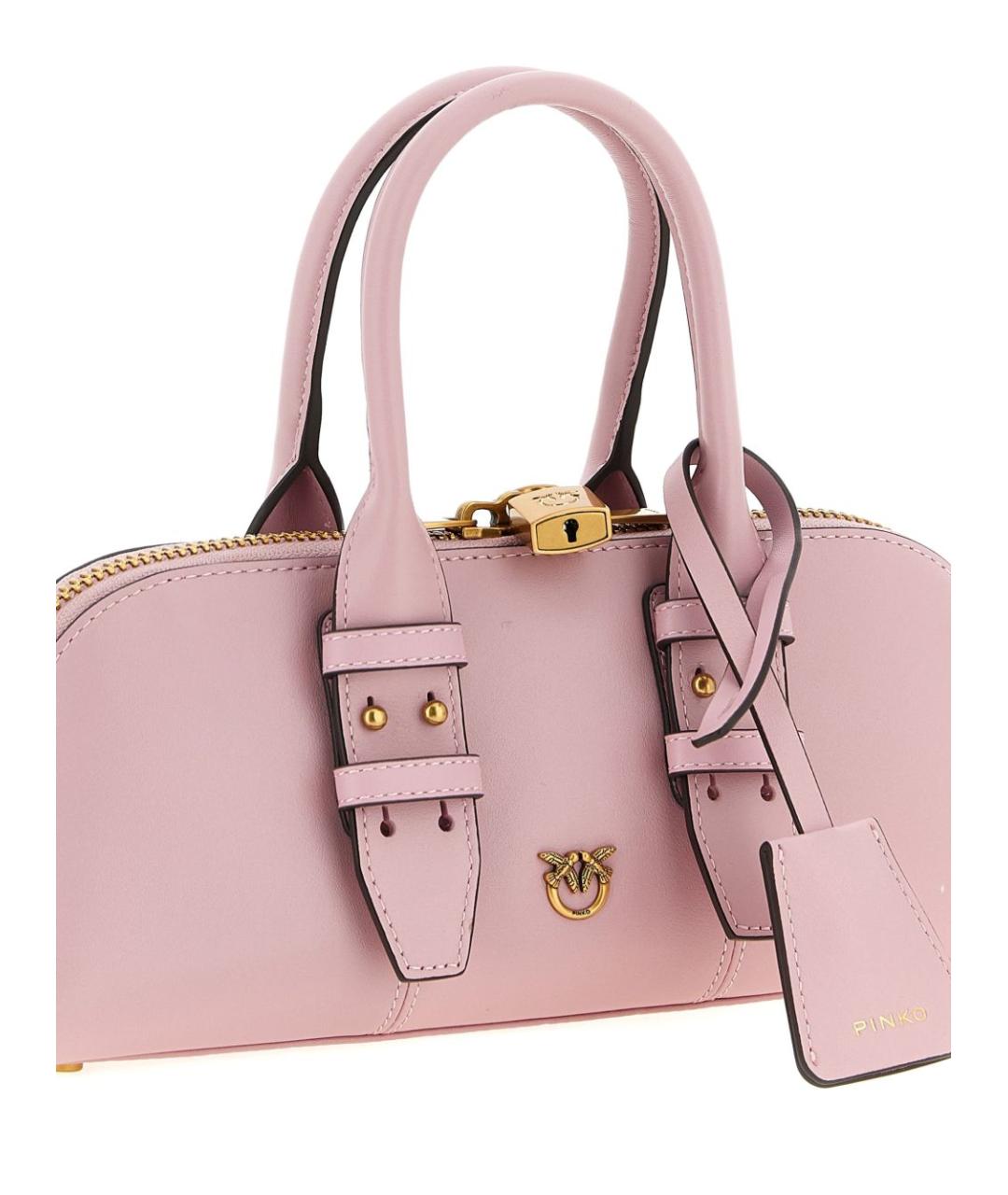 PINKO Розовая кожаная сумка тоут, фото 2