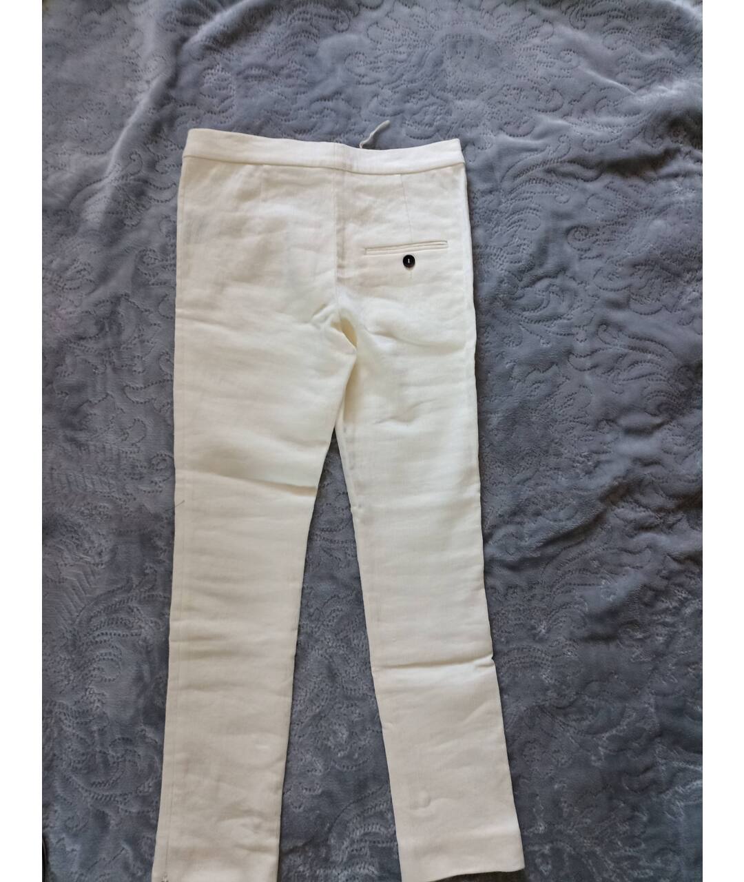 ISABEL MARANT Бежевые льняные брюки узкие, фото 2