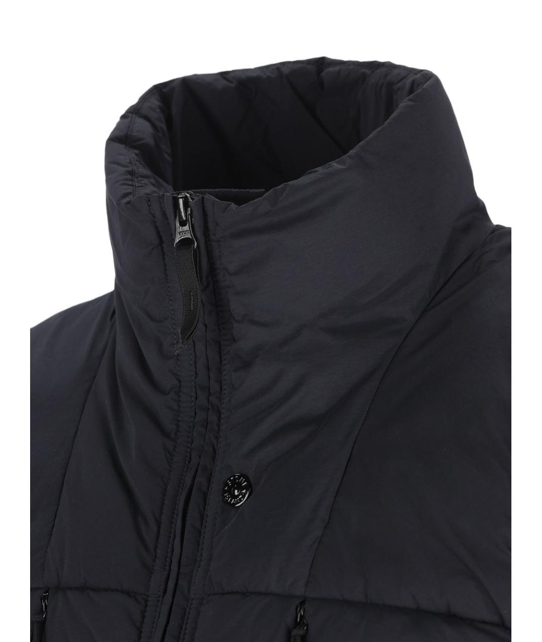 STONE ISLAND Черный полиамидовый жилет, фото 3